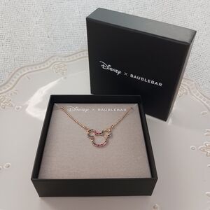 Disney × Baublebar Mickey Mouse Gold Multicolored Rhinestone Necklace